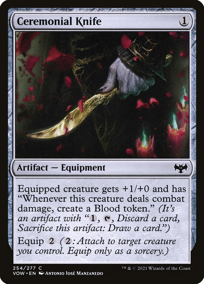 Ceremonial Knife [Innistrad: Crimson Vow] (254)