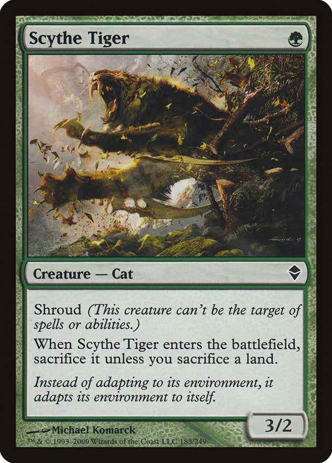Scythe Tiger [Zendikar] (183)