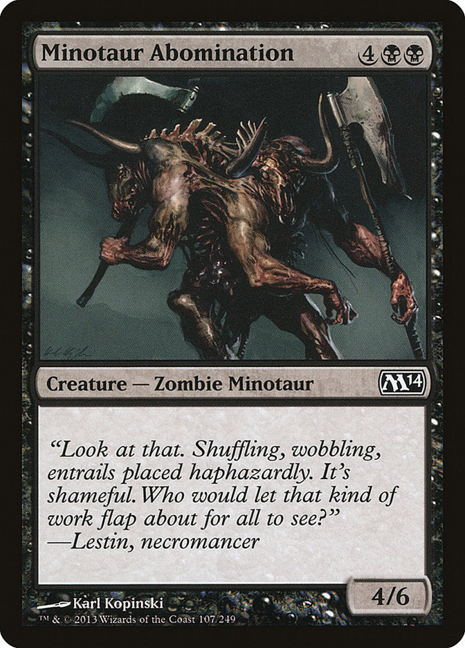 Minotaur Abomination [Magic 2014] (107)