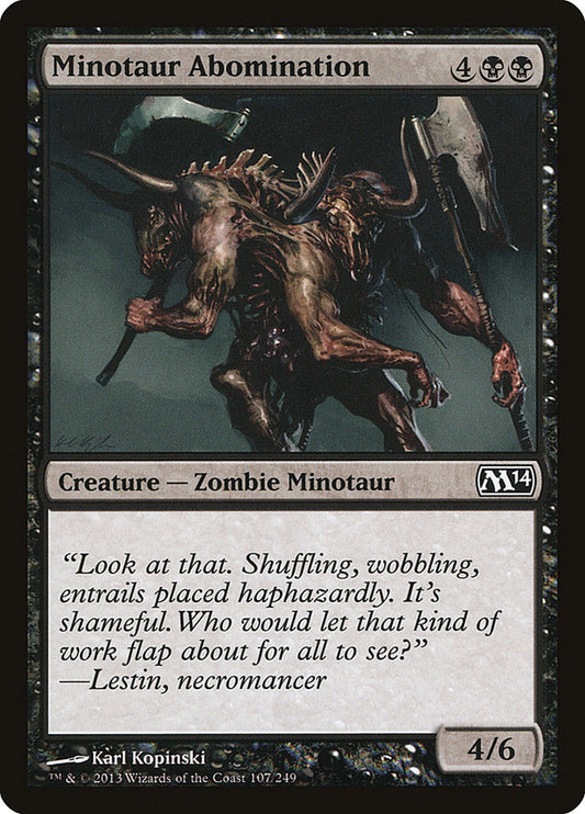 Minotaur Abomination [Magic 2014] (107)