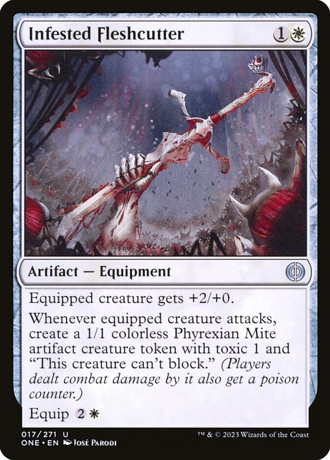 Infested Fleshcutter [Phyrexia: All Will Be One] (17)