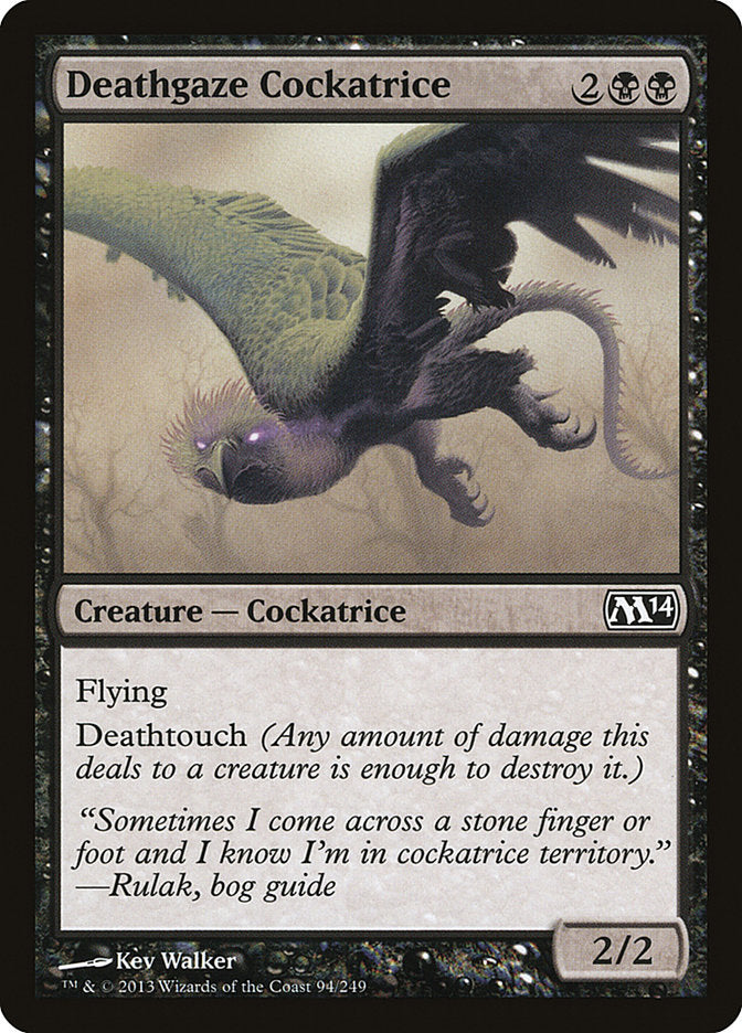 Deathgaze Cockatrice [Magic 2014] (94)