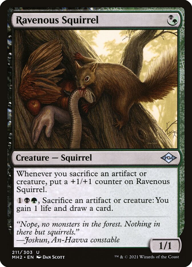 Ravenous Squirrel [Modern Horizons 2] (211)
