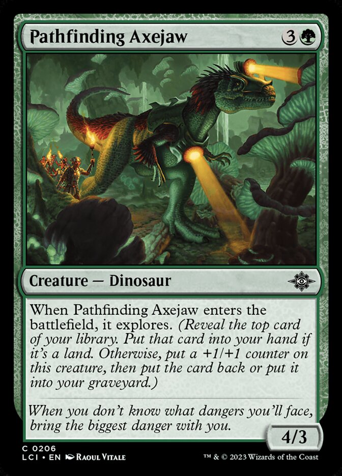 Pathfinding Axejaw [The Lost Caverns of Ixalan] (206)