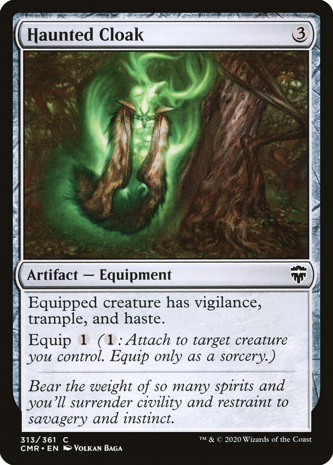 Haunted Cloak [Commander Legends] (313)
