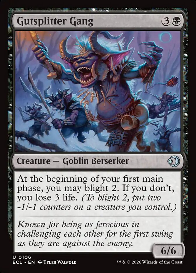 Gutsplitter Gang [Lorwyn Eclipsed] (106)