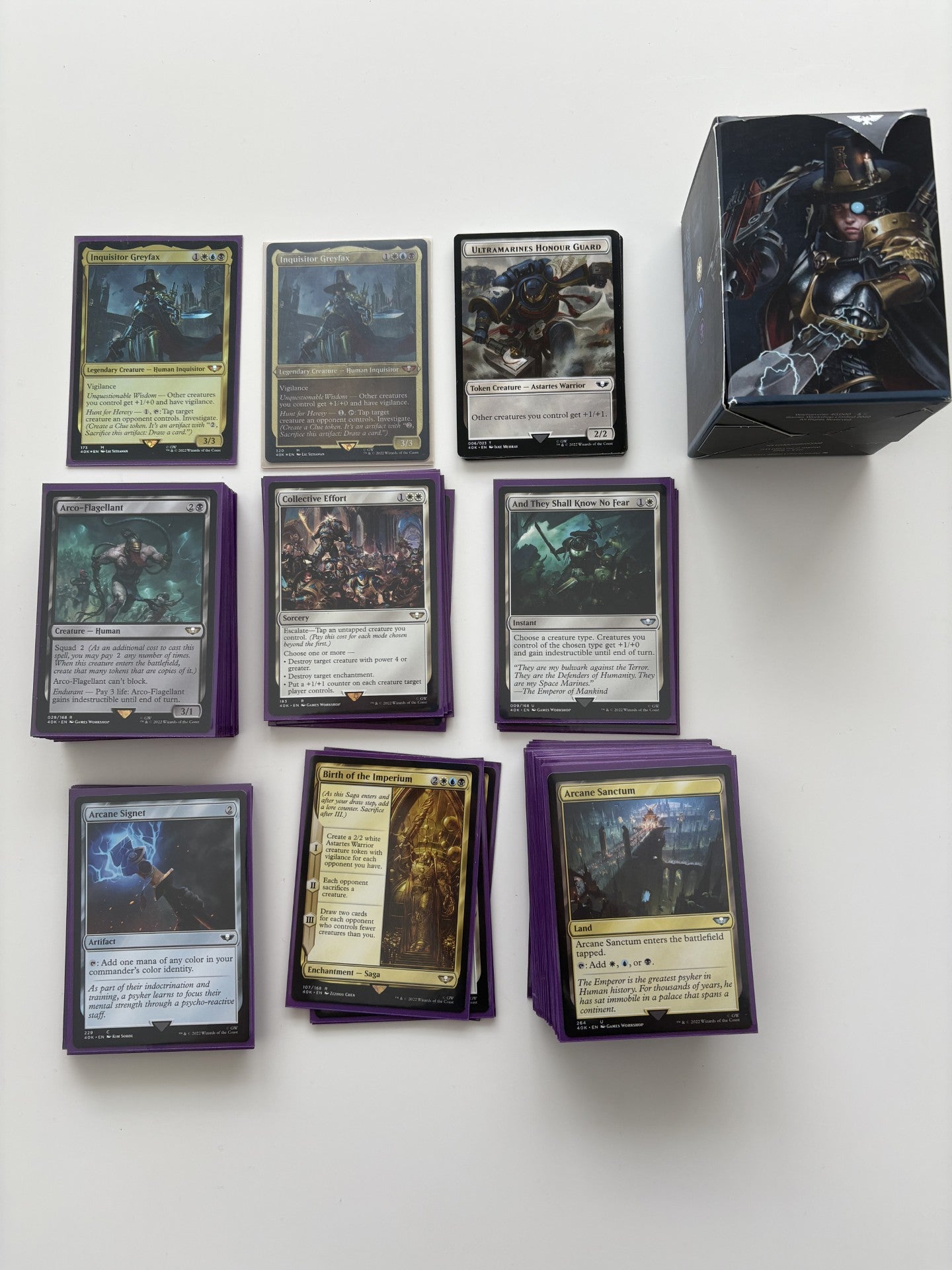 (OPEN) - Universes Beyond: Warhammer 40,000 - Forces of the Imperium Commander Deck