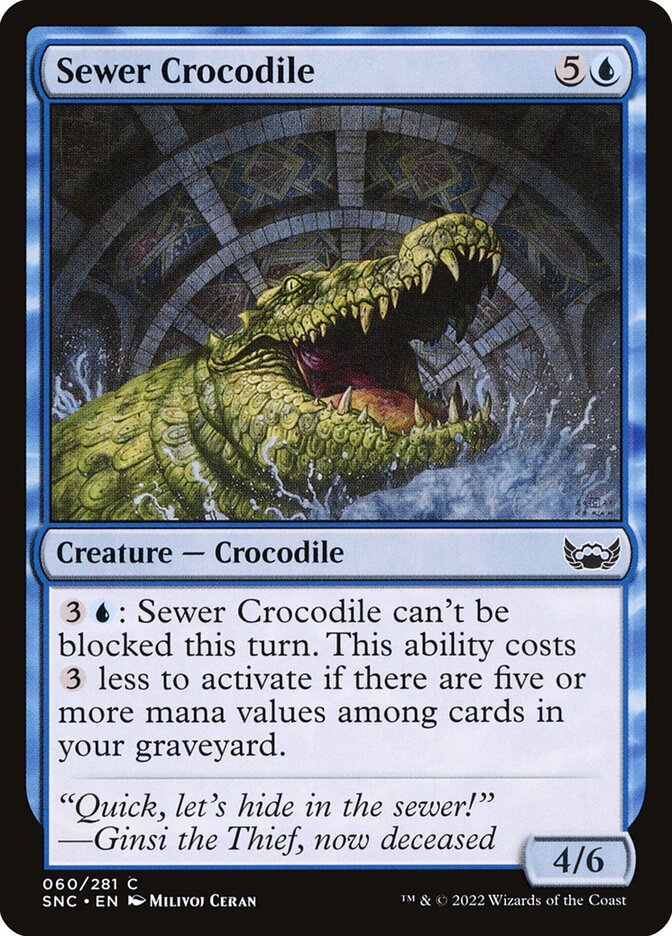 Sewer Crocodile [Streets of New Capenna] (60)