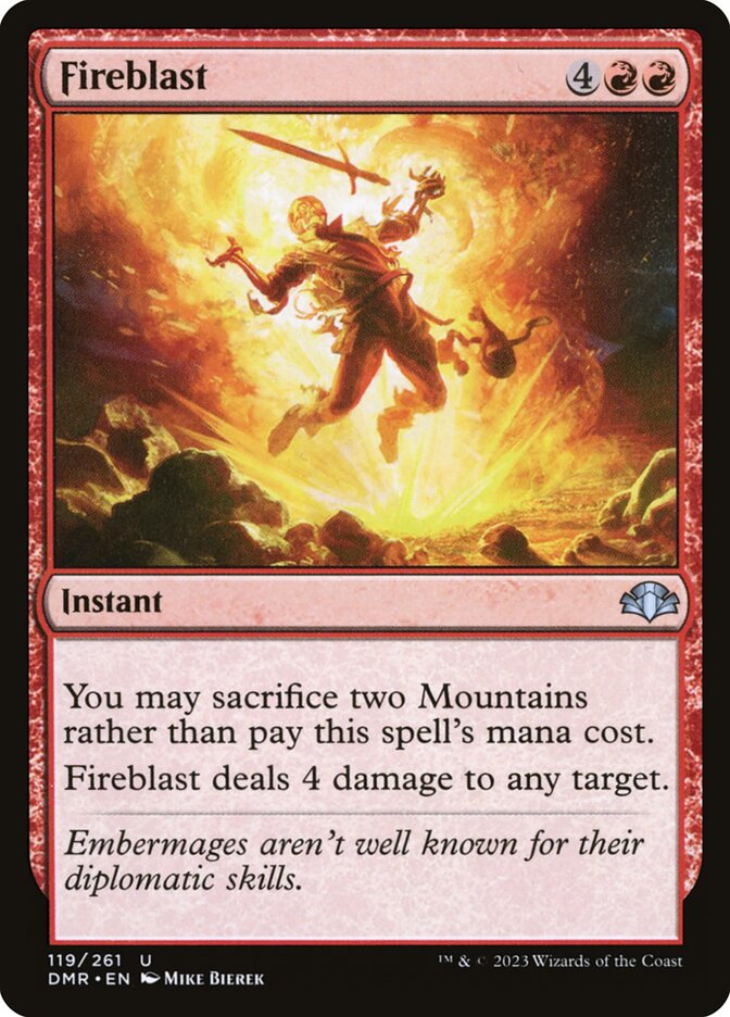 Fireblast [Dominaria Remastered] (119)