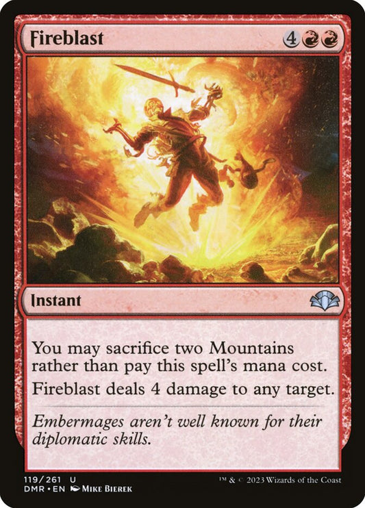 Fireblast [Dominaria Remastered] (119)