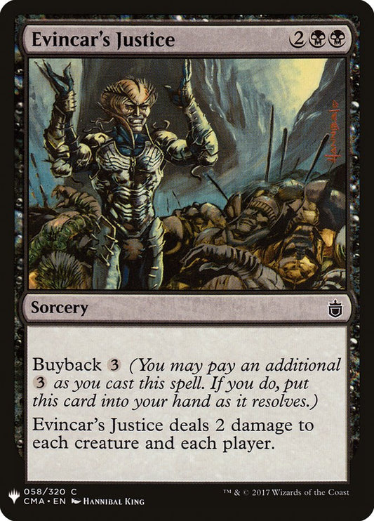Evincar's Justice [The List] (CMA-58)