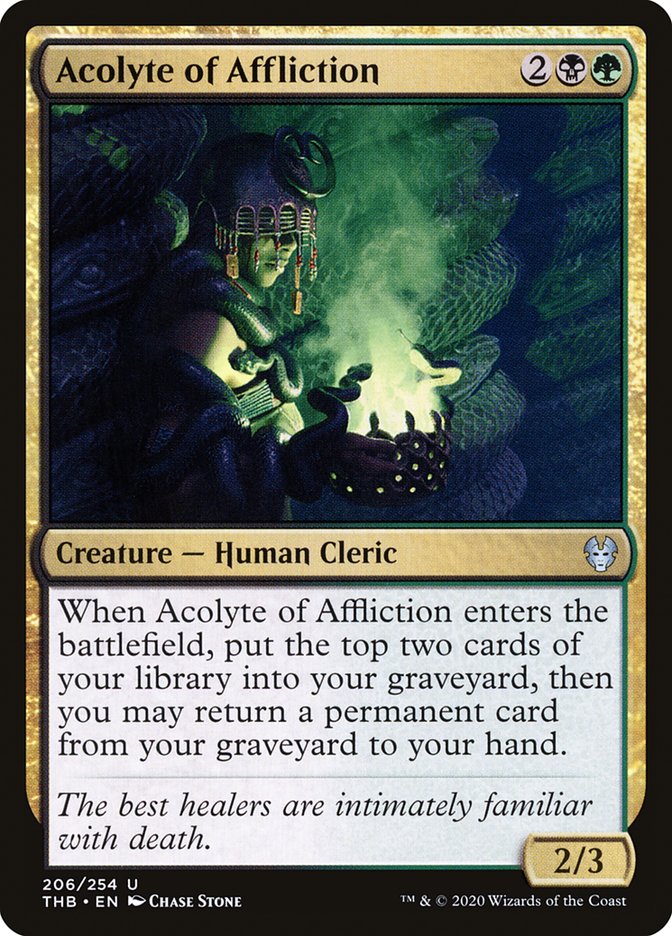 Acolyte of Affliction [Theros Beyond Death] (206)