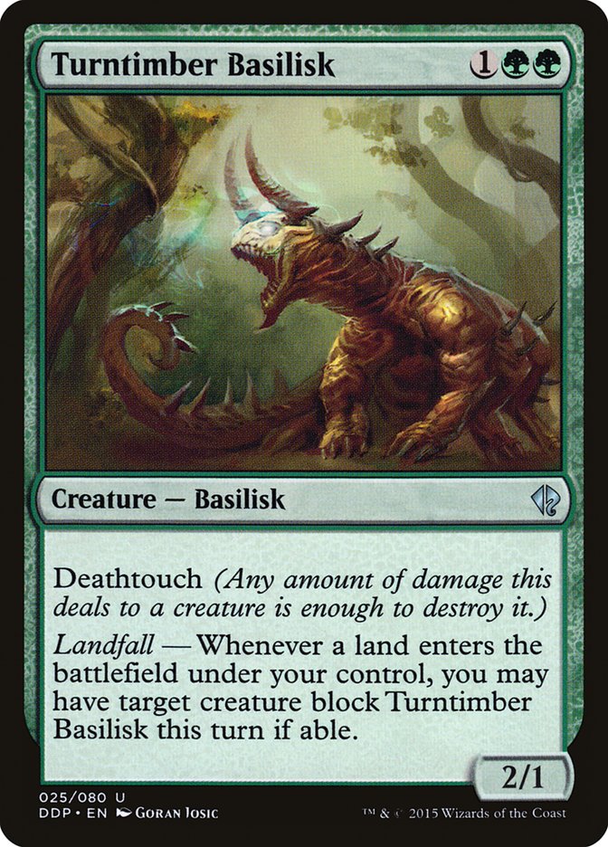 Turntimber Basilisk [Duel Decks: Zendikar vs. Eldrazi] (25)