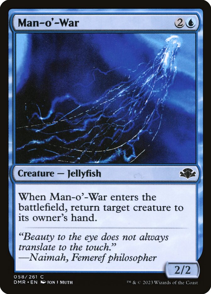 Man-o'-War [Dominaria Remastered] (58)