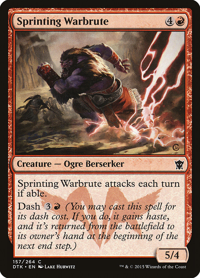 Sprinting Warbrute [Dragons of Tarkir] (157)