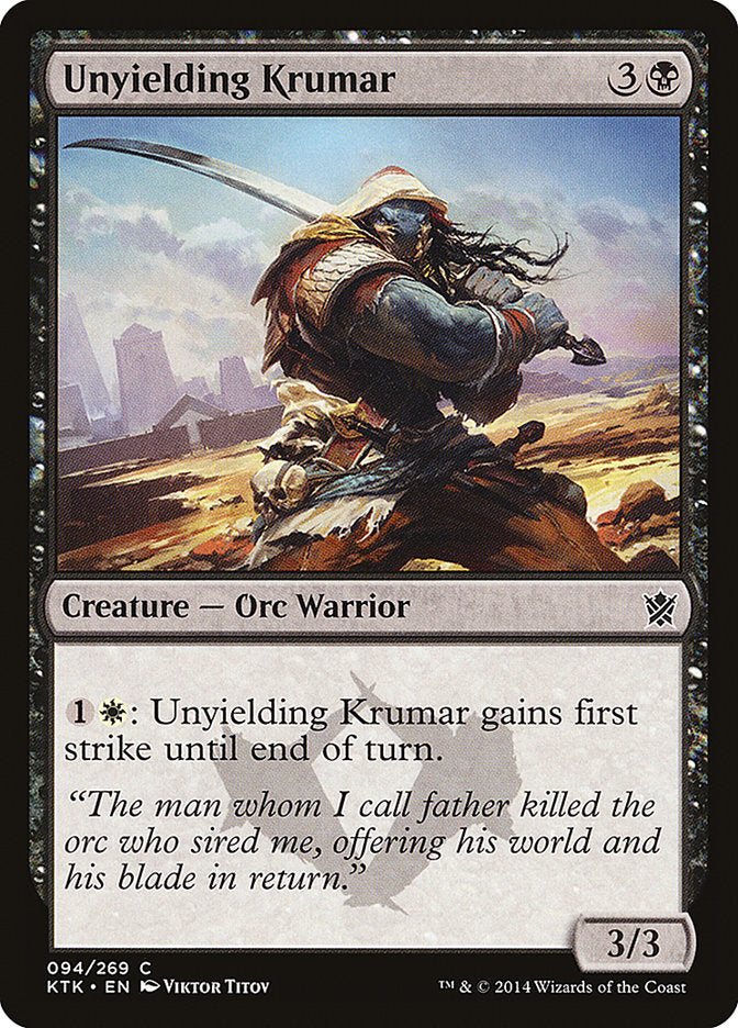 Unyielding Krumar [Khans of Tarkir] (94)