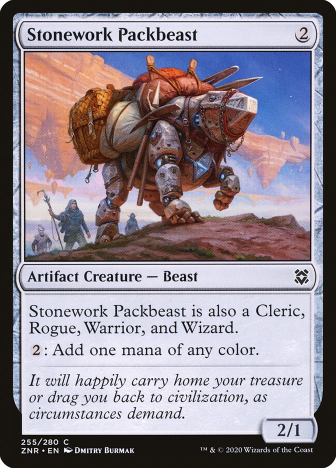 Stonework Packbeast [Zendikar Rising] (255)