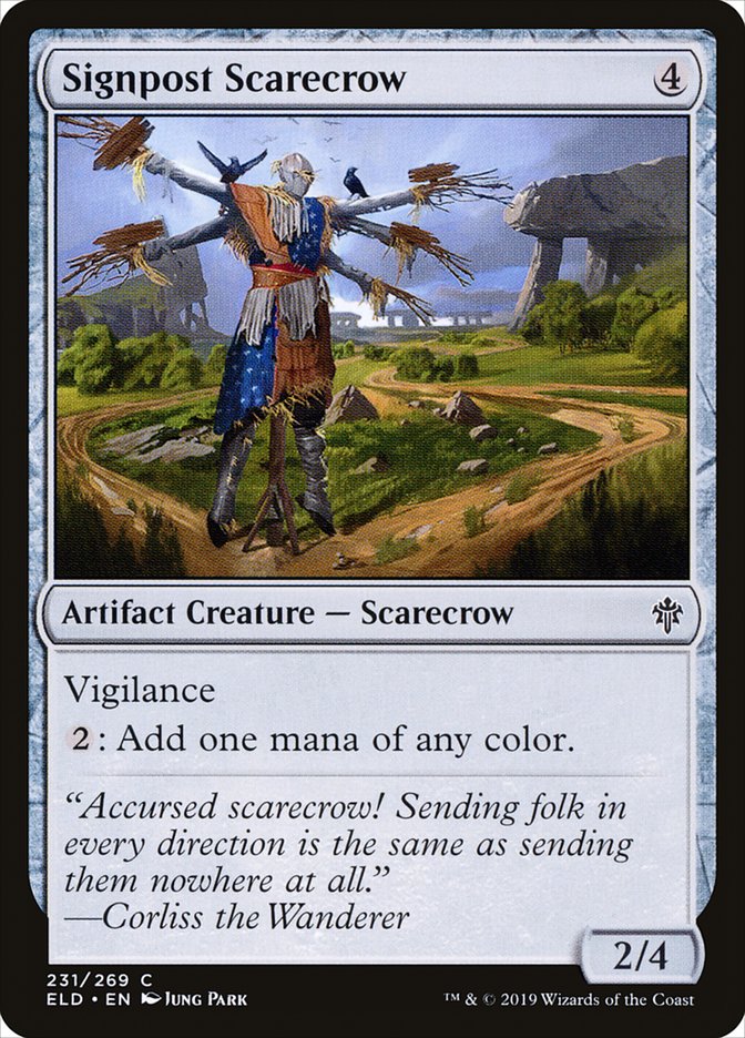Signpost Scarecrow [Throne of Eldraine] (231)