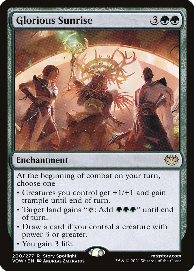 Glorious Sunrise [Innistrad: Crimson Vow] (200)