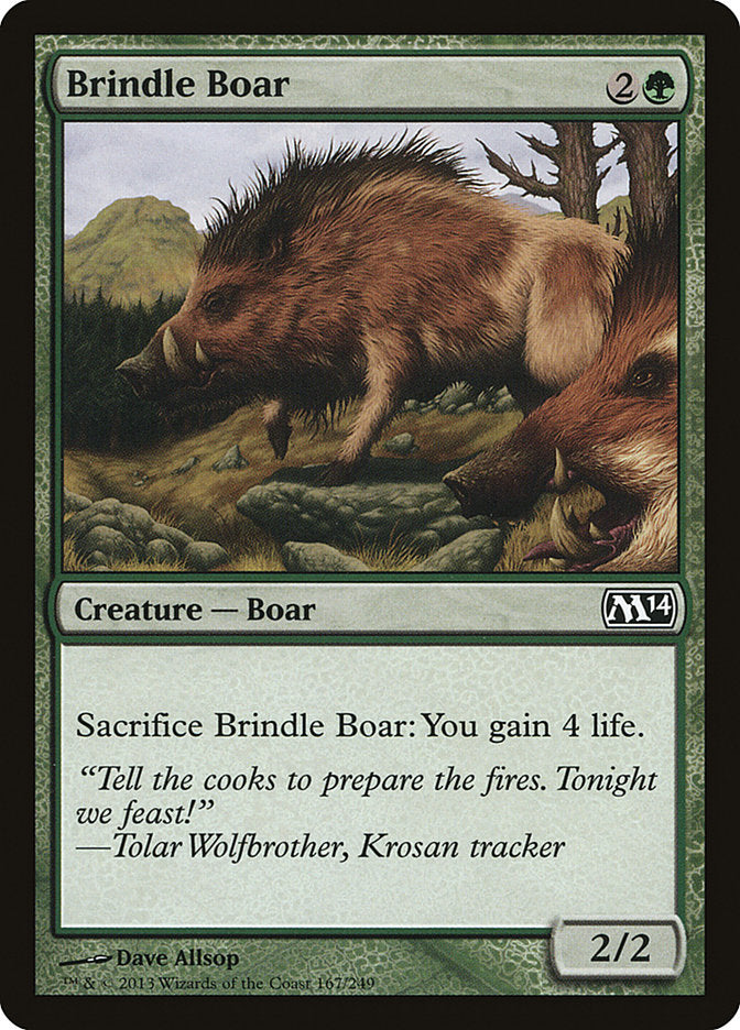 Brindle Boar [Magic 2014] (167)