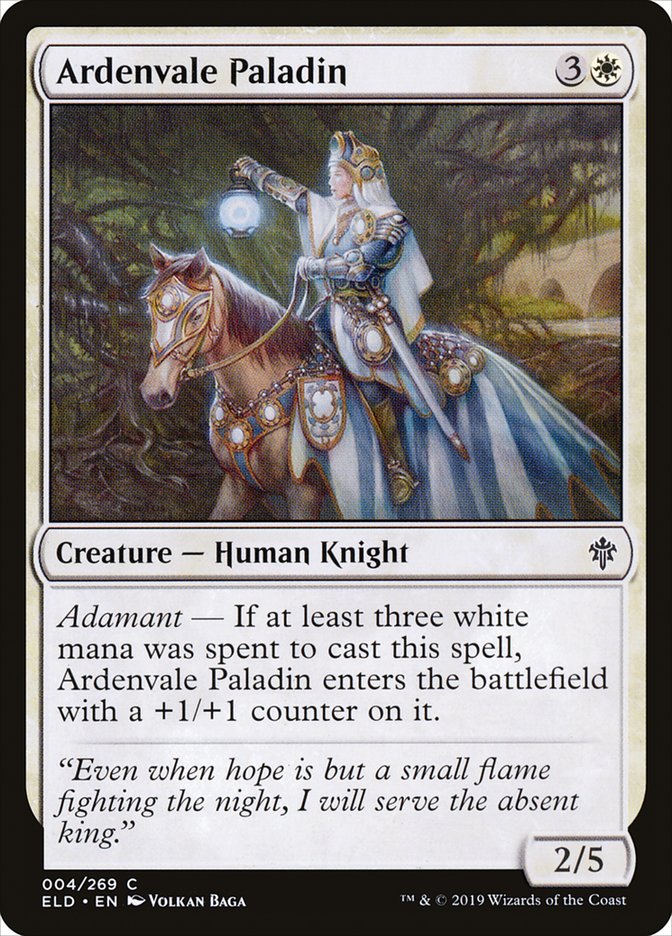 Ardenvale Paladin [Throne of Eldraine] (4)