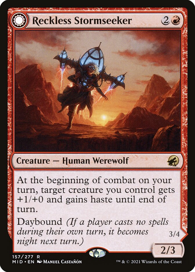 Reckless Stormseeker [Innistrad: Midnight Hunt] (157)