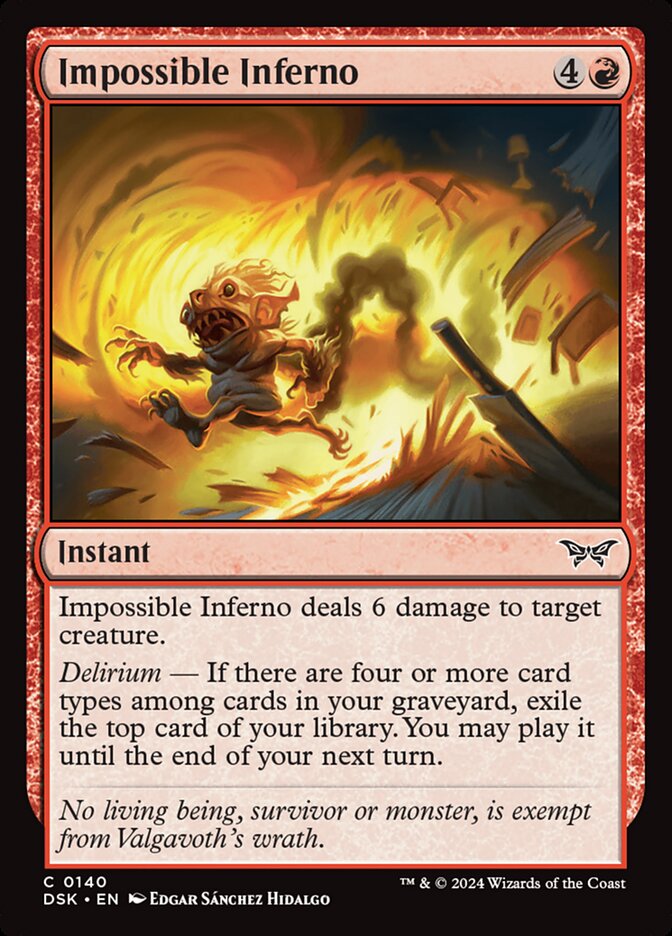 Impossible Inferno [Duskmourn: House of Horror] (140)