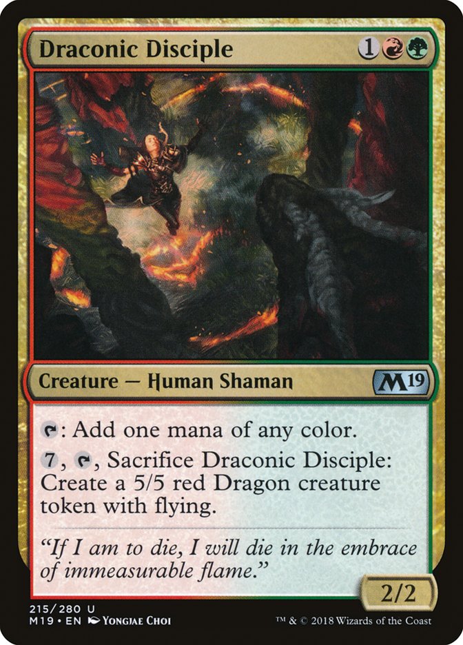 Draconic Disciple [Core Set 2019] (215)