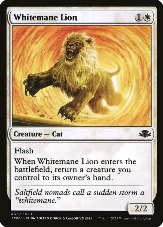 Whitemane Lion [Dominaria Remastered] (35)