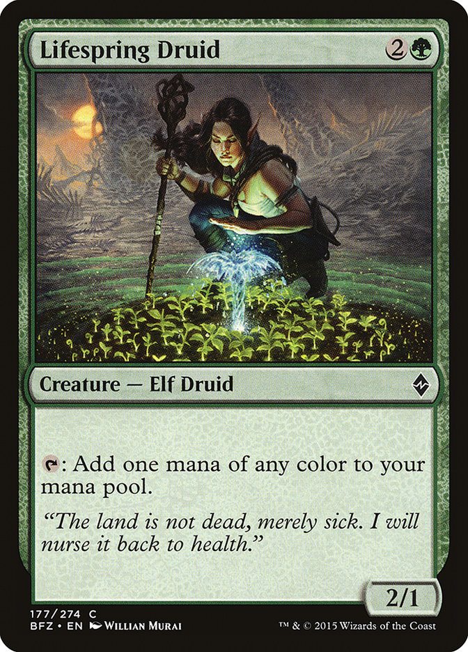 Lifespring Druid [Battle for Zendikar] (177)