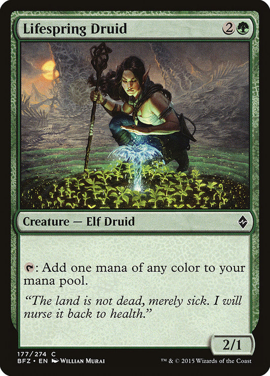 Lifespring Druid [Battle for Zendikar] (177)