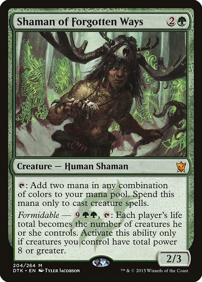 Shaman of Forgotten Ways [Dragons of Tarkir] (204)