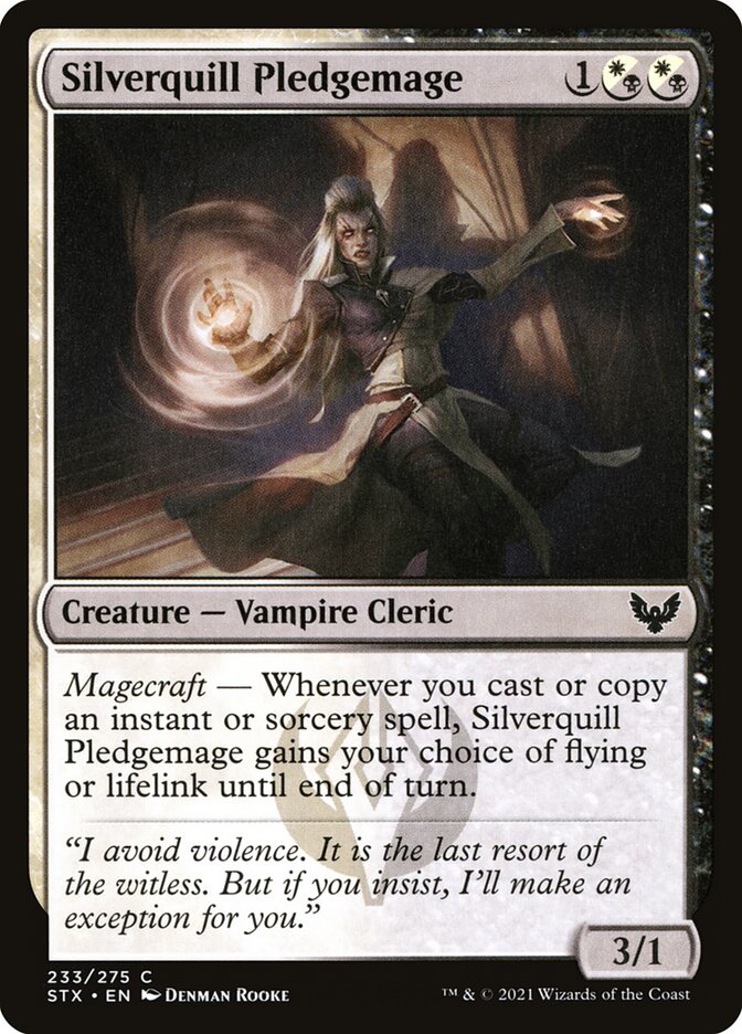 Silverquill Pledgemage [Strixhaven: School of Mages] (233)