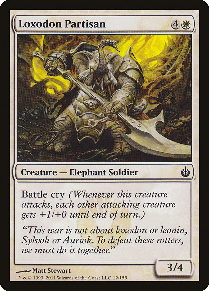 Loxodon Partisan [Mirrodin Besieged] (12)