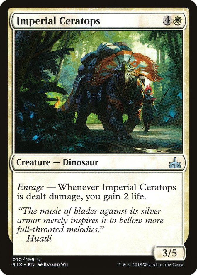 Imperial Ceratops [Rivals of Ixalan] (10)
