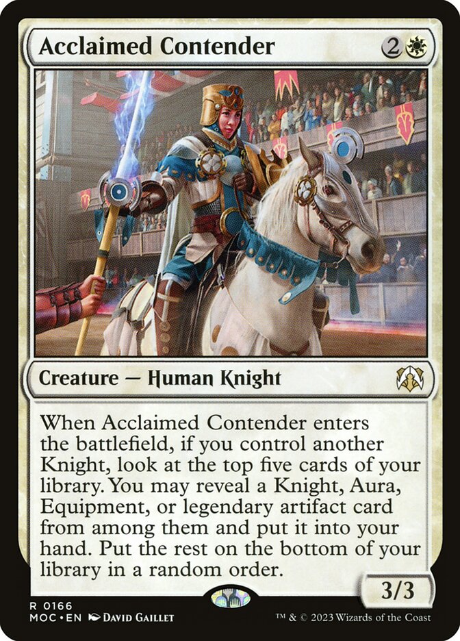 Acclaimed Contender [March of the Machine Commander] (166)