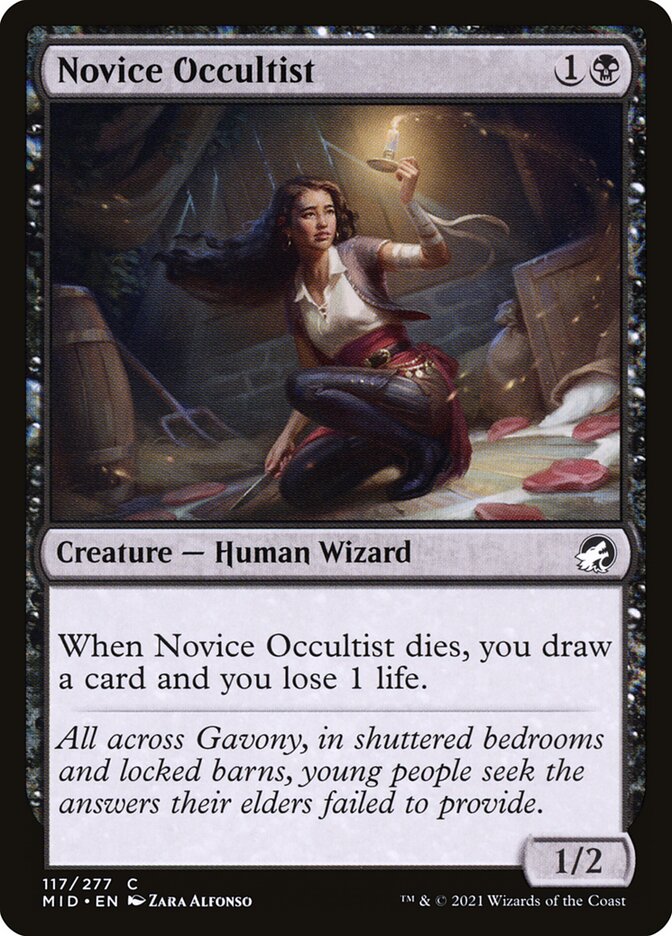 Novice Occultist [Innistrad: Midnight Hunt] (117)
