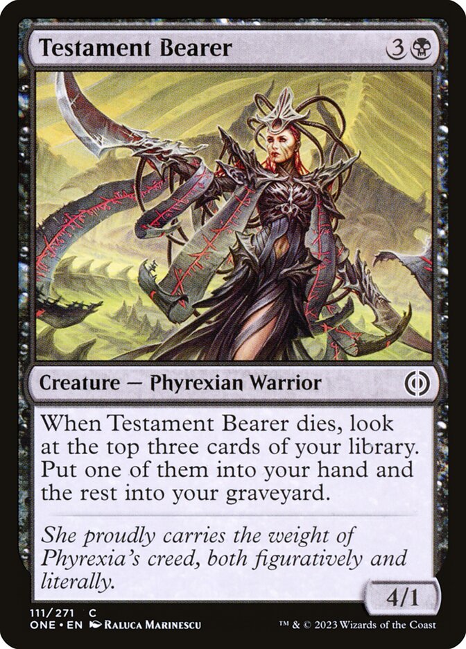 Testament Bearer [Phyrexia: All Will Be One] (111)
