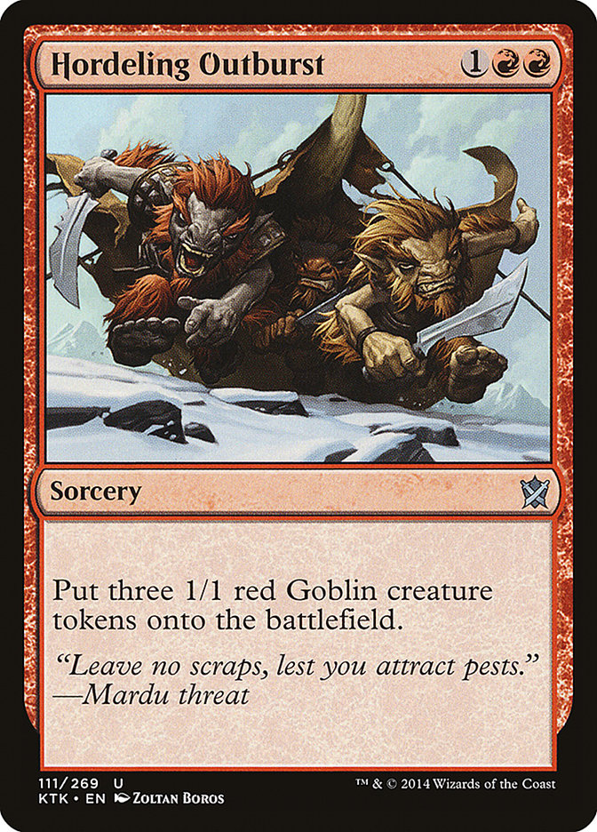 Hordeling Outburst [Khans of Tarkir] (111)