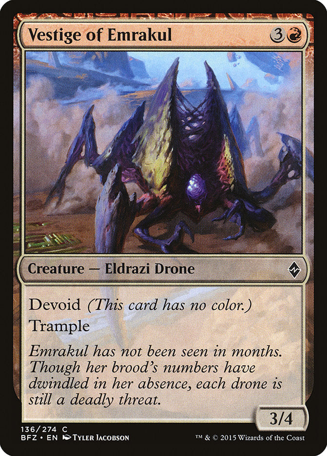 Vestige of Emrakul [Battle for Zendikar] (136)