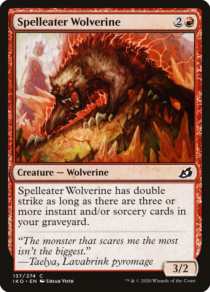 Spelleater Wolverine [Ikoria: Lair of Behemoths] (137)