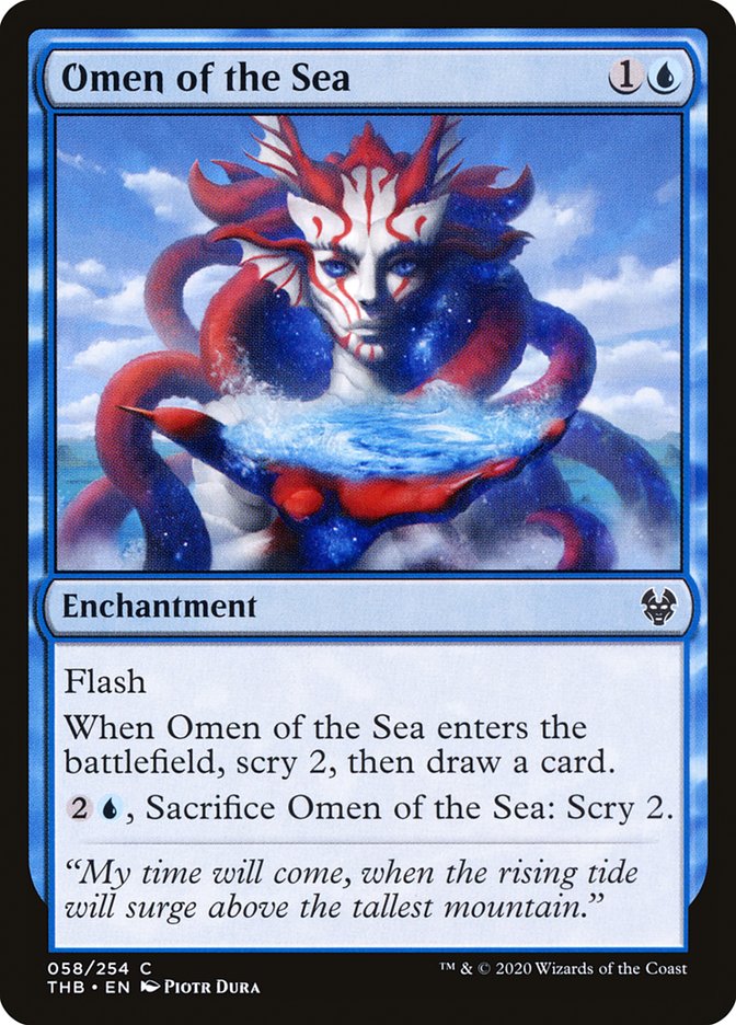 Omen of the Sea [Theros Beyond Death] (58)