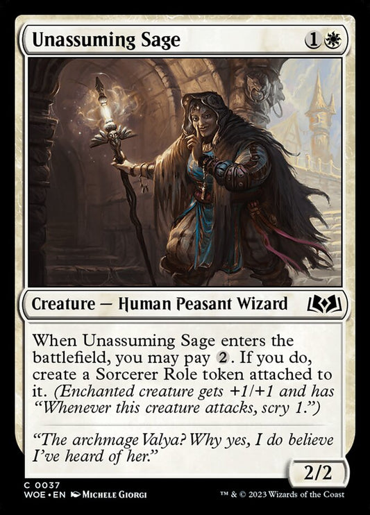 Unassuming Sage [Wilds of Eldraine] (37)