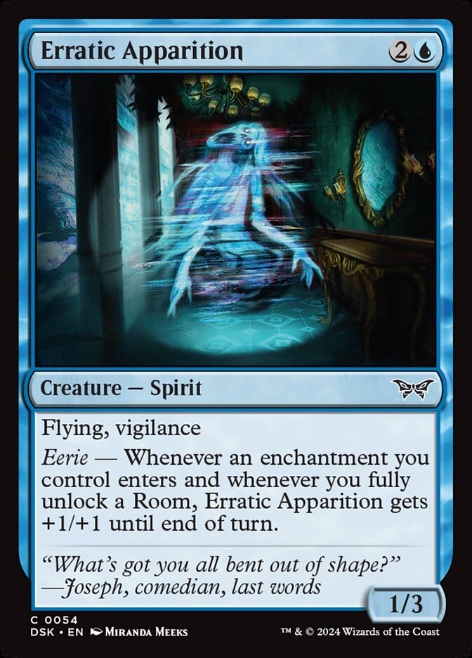Erratic Apparition [Duskmourn: House of Horror] (54)