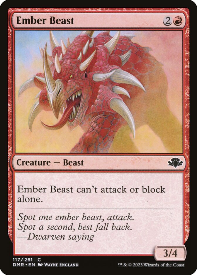 Ember Beast [Dominaria Remastered] (117)
