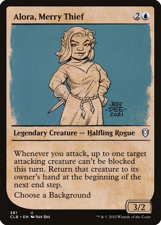 Alora, Merry Thief [Commander Legends: Battle for Baldur's Gate] (381)