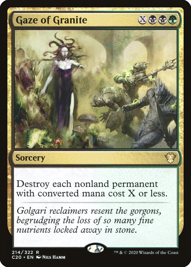 Gaze of Granite [Commander 2020] (214)