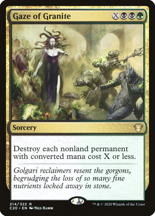Gaze of Granite [Commander 2020] (214)