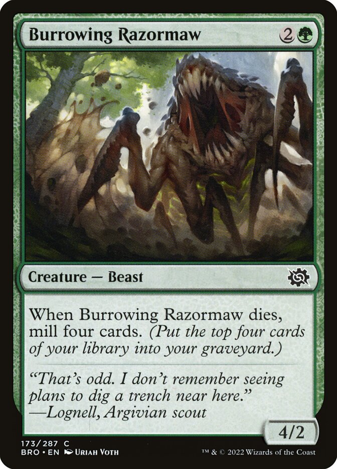 Burrowing Razormaw [The Brothers' War] (173)