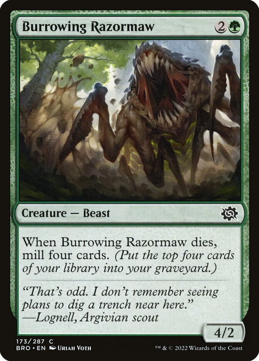 Burrowing Razormaw [The Brothers' War] (173)